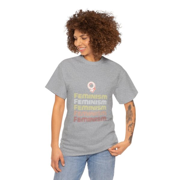 Feminism Statement Heavy Cotton T-Shirt - Image 9