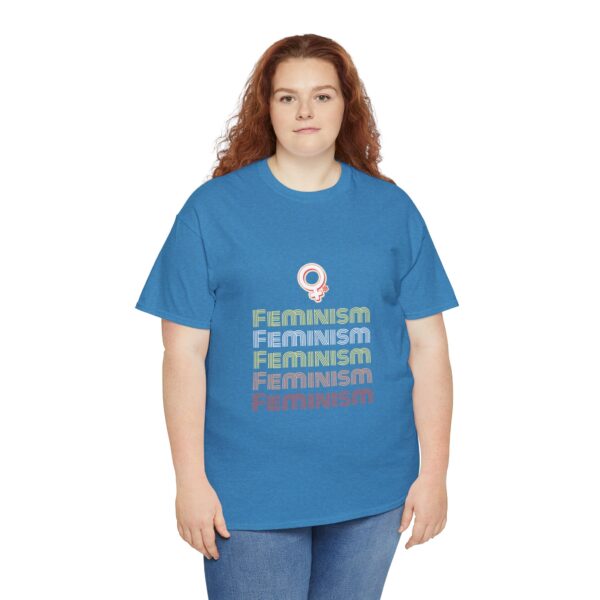 Feminism Statement Heavy Cotton T-Shirt - Image 12