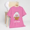 Cat Mom Cotton Tee – Design for Pet Lovers - Image 4