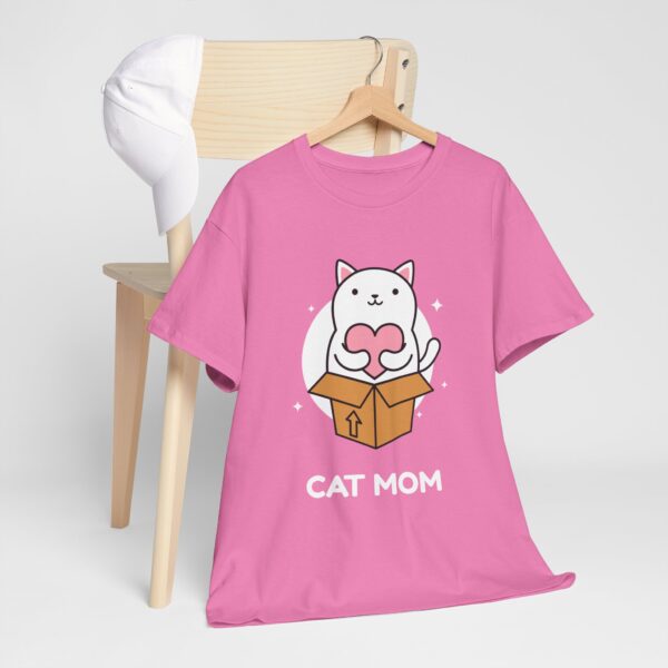 Cat Mom Cotton Tee – Design for Pet Lovers - Image 4