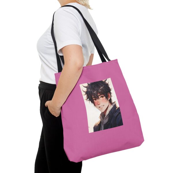 Personalized Pink Tote Bag with Character Design - Image 12
