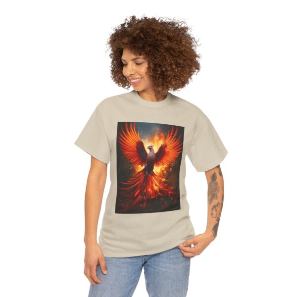 Phoenix Rising Unisex Cotton T-Shirt - Image 9