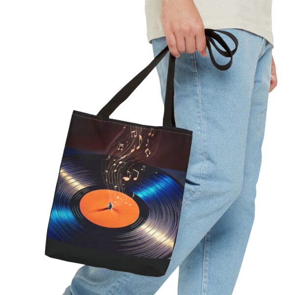 Musical Vinyl Record Tote Bag - Image 2