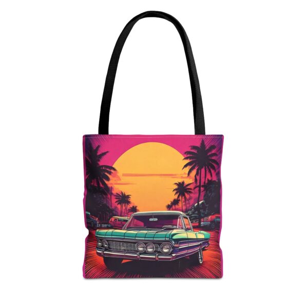 Vintage Car Sunset Tote Bag