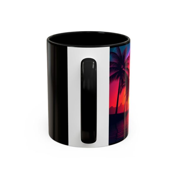 Tropical Sunset Accent Coffee Mug - Image 3