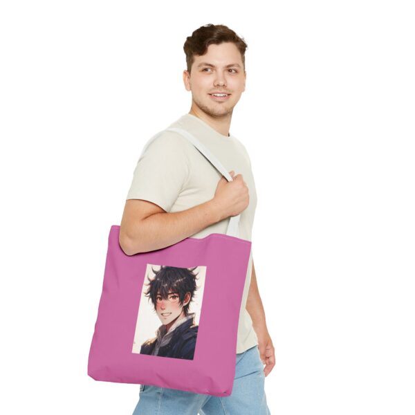 Personalized Pink Tote Bag with Character Design - Image 17