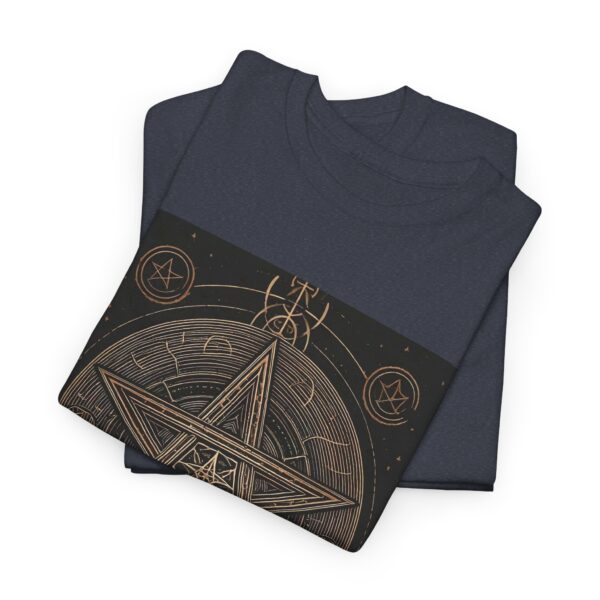 Mystical Pentagram Unisex Cotton T-Shirt - Image 17