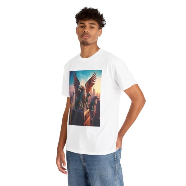 Majestic Griffin Urban Art Unisex Cotton T-Shirt - Image 6