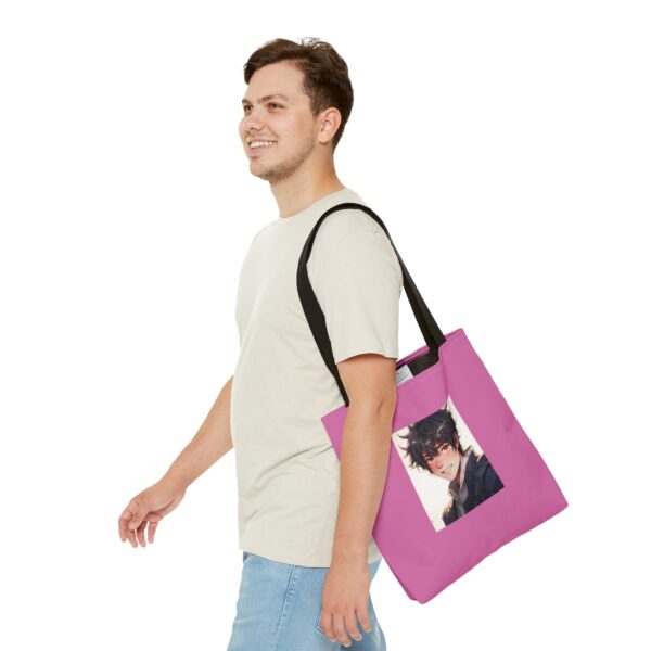 Personalized Pink Tote Bag with Character Design - Image 8