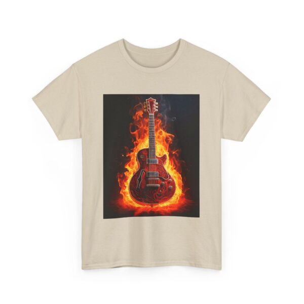 Fire Guitar Unisex Cotton T-Shirt - Image 10