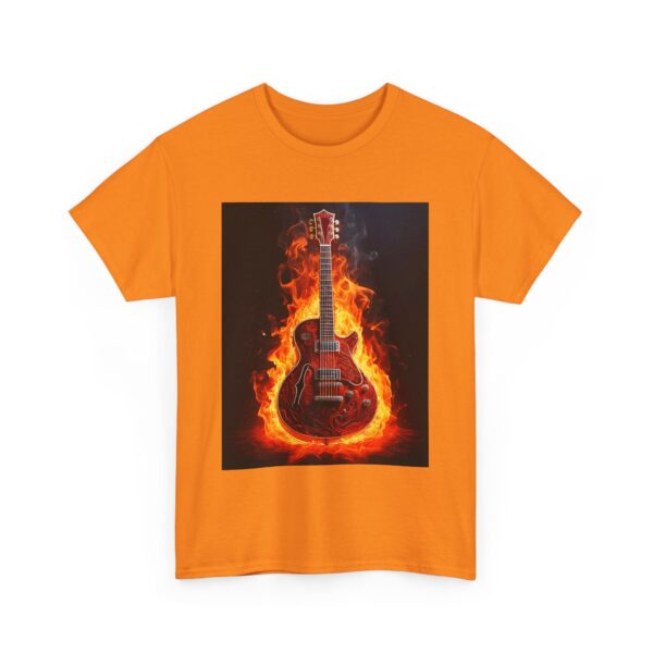 Fire Guitar Unisex Cotton T-Shirt - Image 16