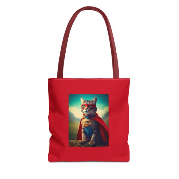 Heroic Cat Superhero Tote Bag - Image 10