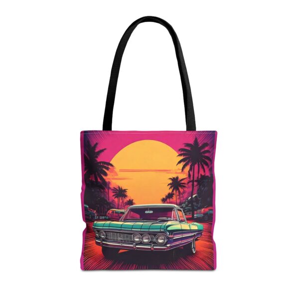 Vintage Car Sunset Tote Bag - Image 4