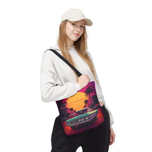 Vintage Car Sunset Tote Bag - Image 3