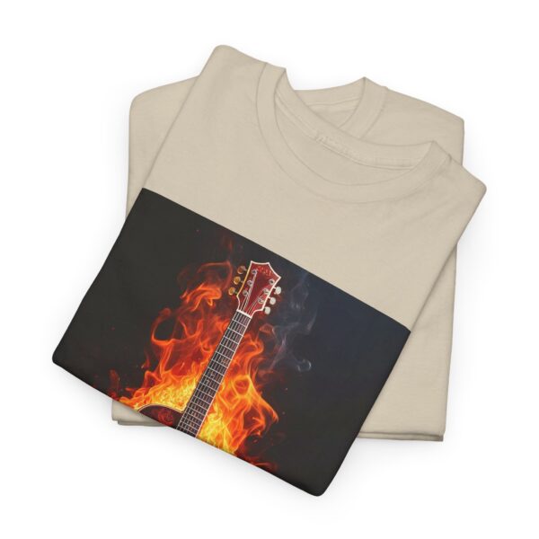 Fire Guitar Unisex Cotton T-Shirt - Image 11