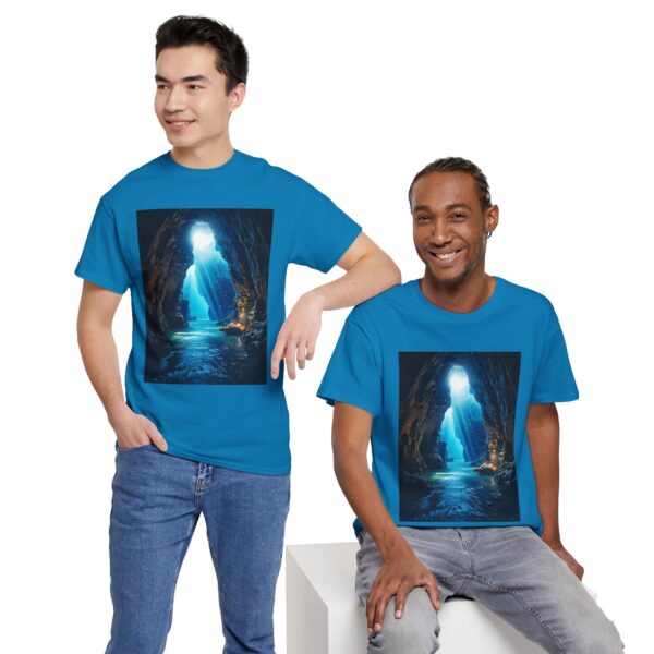 Ocean Cave Adventure Unisex Cotton T-Shirt - Image 12