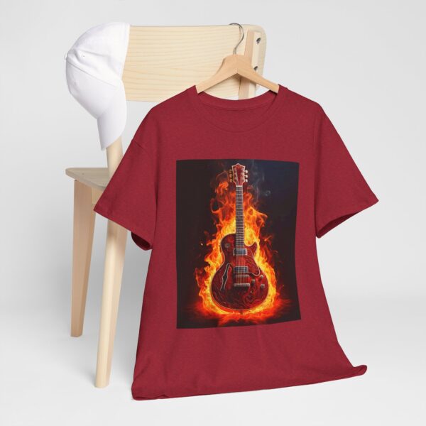 Fire Guitar Unisex Cotton T-Shirt - Image 20