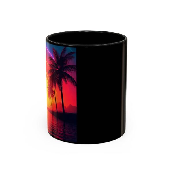 Tropical Sunset Accent Coffee Mug - Image 2