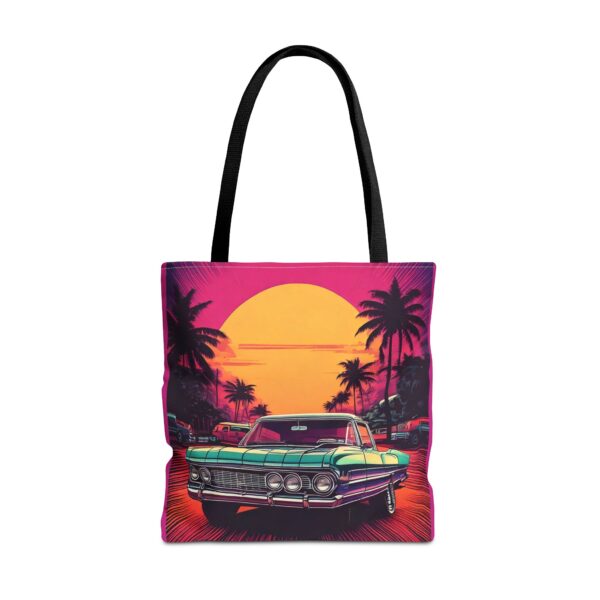 Vintage Car Sunset Tote Bag - Image 7