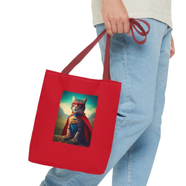 Heroic Cat Superhero Tote Bag - Image 11