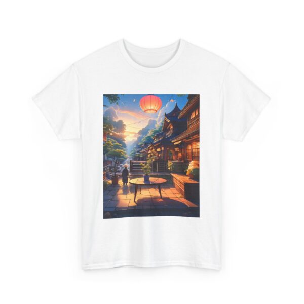 Serene Sunset Unisex Cotton T-Shirt - Image 4