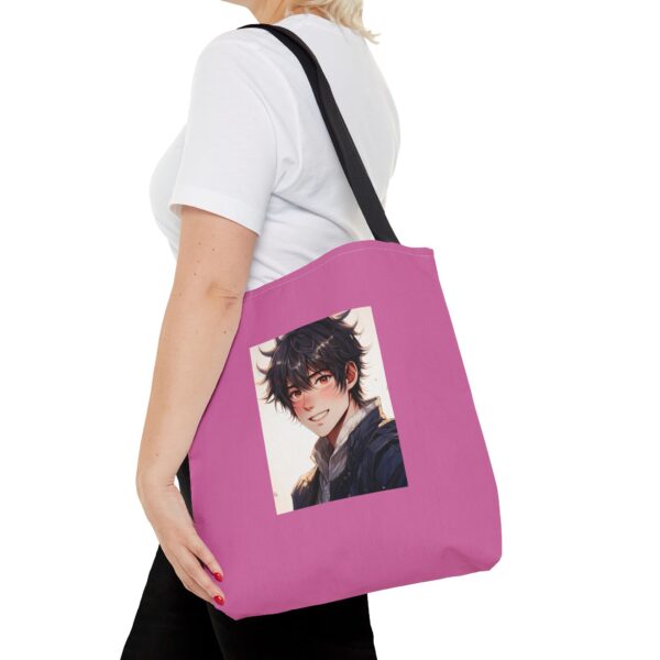 Personalized Pink Tote Bag with Character Design - Image 9