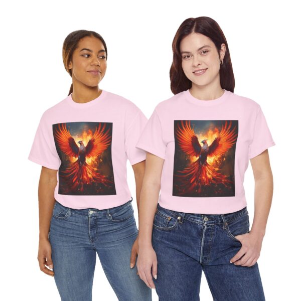 Phoenix Rising Unisex Cotton T-Shirt - Image 21