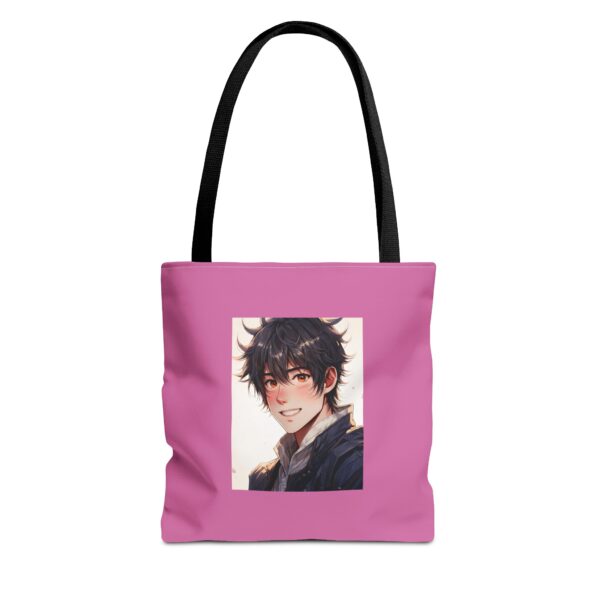 Personalized Pink Tote Bag with Character Design - Image 4