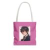 Personalized Pink Tote Bag with Character Design