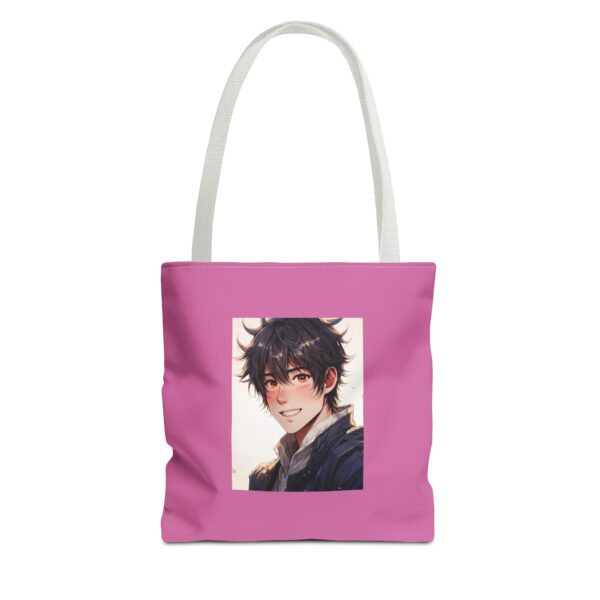 Personalized Pink Tote Bag with Character Design