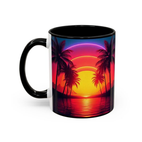 Tropical Sunset Accent Coffee Mug