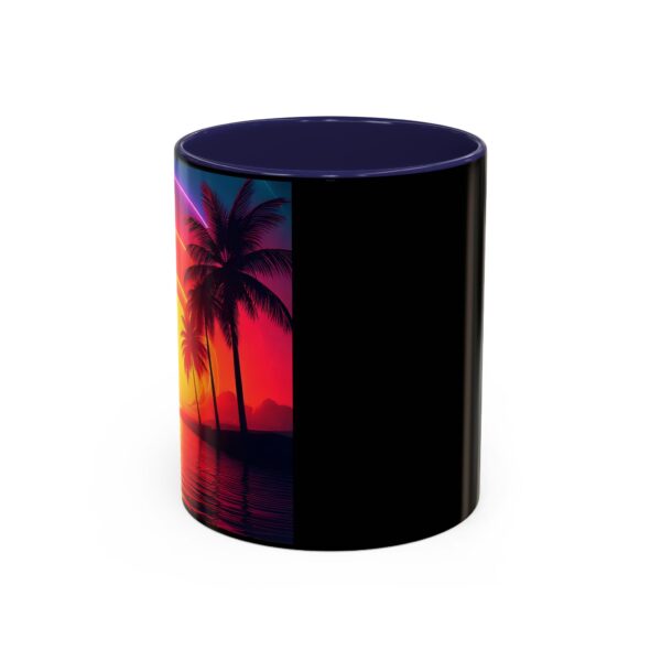 Tropical Sunset Accent Coffee Mug - Image 4