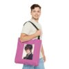 Personalized Pink Tote Bag with Character Design - Image 11
